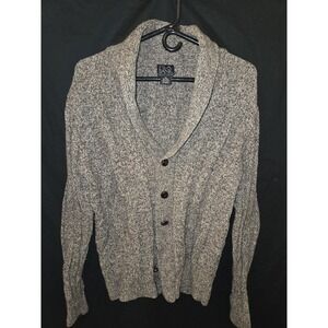 Jos‎ A. Bank Excutive Collection Sweater Mens Medium Brown 80% Wool Cardigan